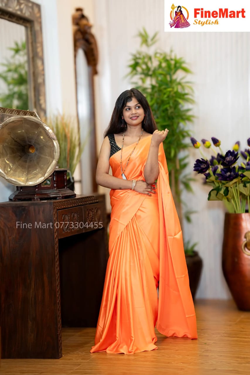 SATIN SAREE  09